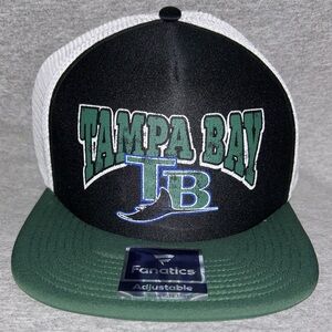 ⚾️🏟️ Tampa Bay Rays Two-Tone Puffer Retro Trucker SnapBack Hat 🏟️⚾️